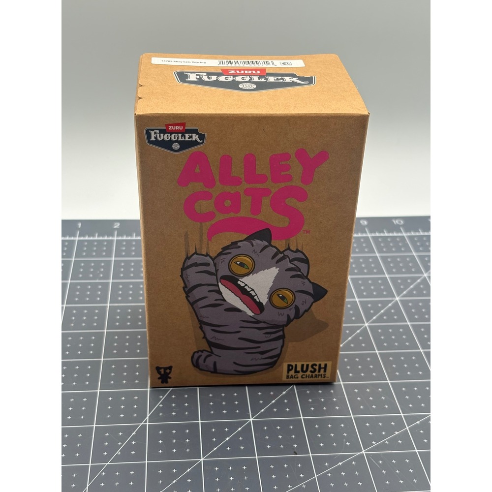 Zuru Fuggler Alley Cats Plush Bag Charm Blind Box Funny Ugly Monster Keyring